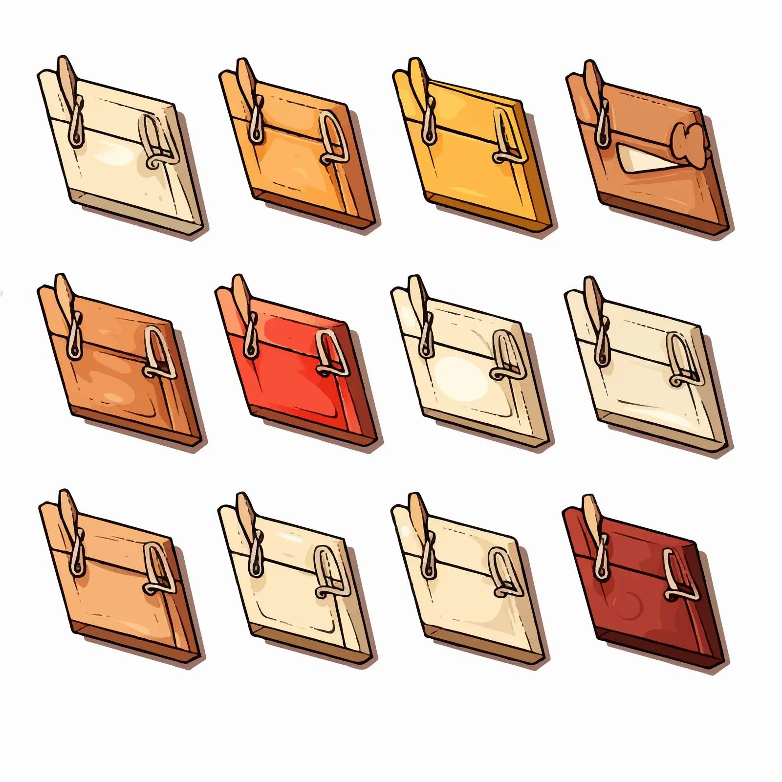 Paper on Clothespins Clip Art Design — free download from Dotvec
