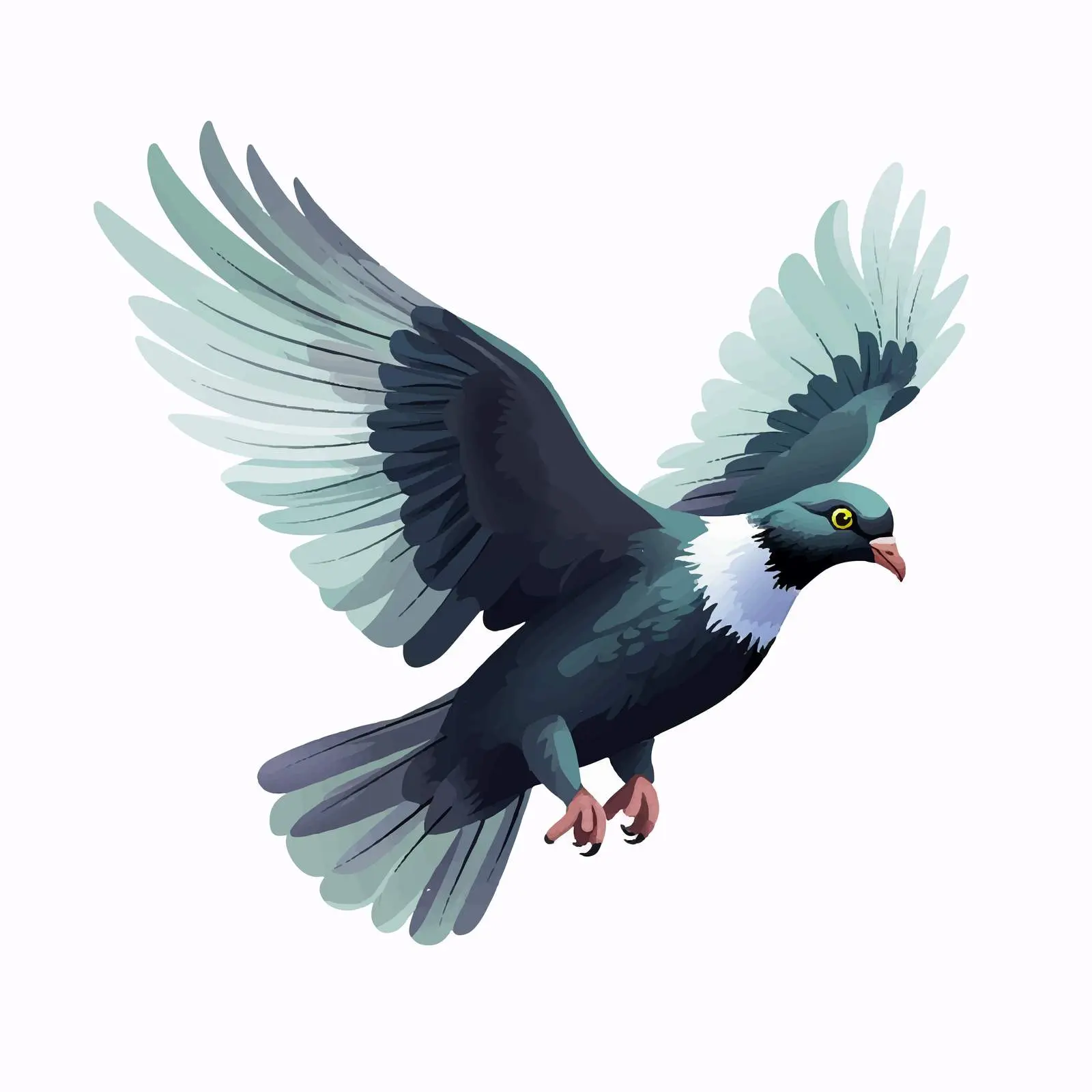 Pigeon Vector Illustration on White Background — free download from Dotvec
