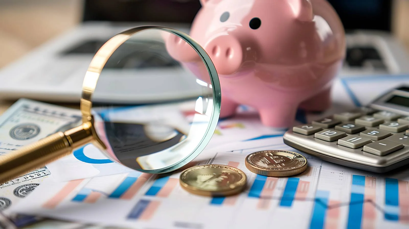 Financial Analysis with Piggy Bank — free download from Dotvec