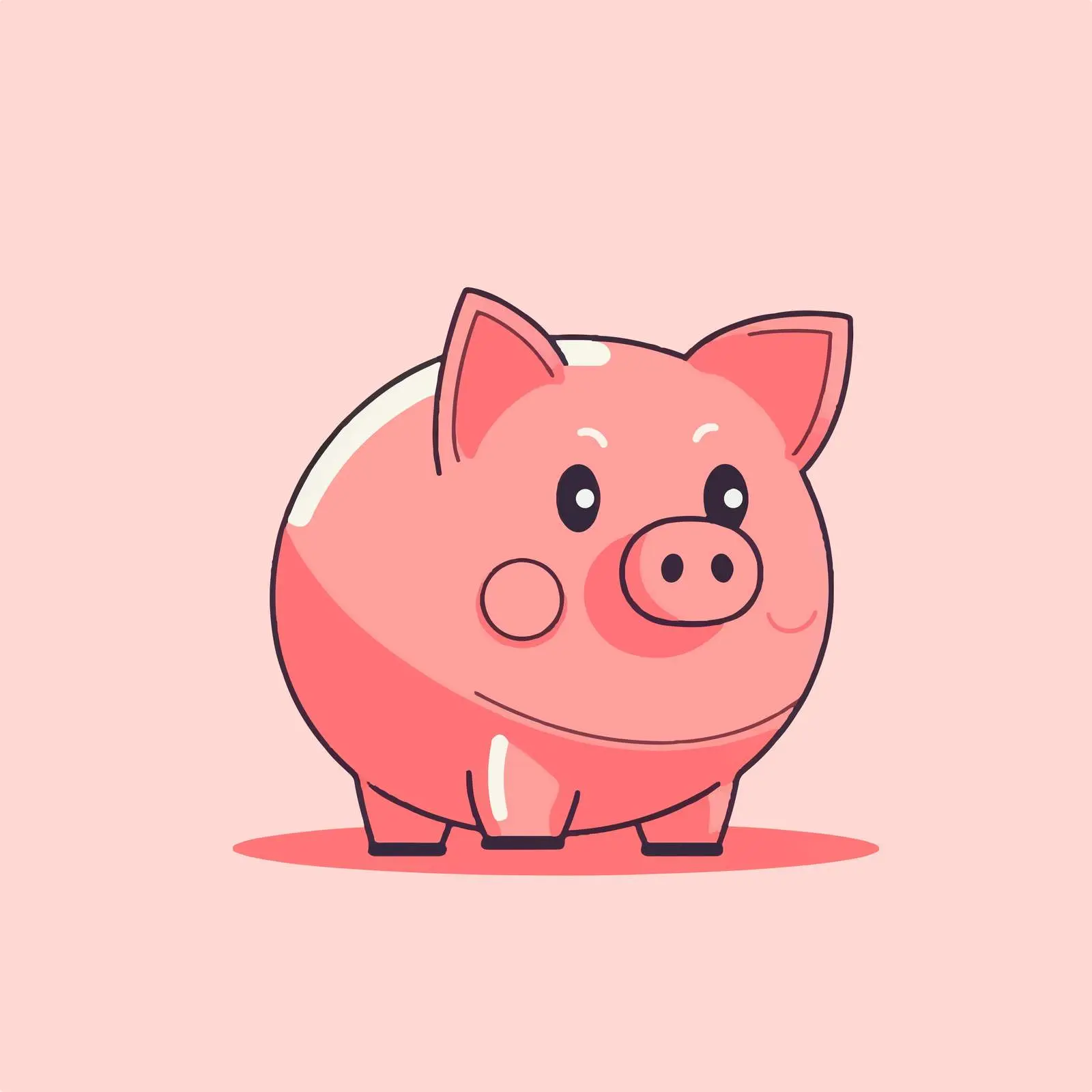Piggy Bank Saving Icon Vector Illustration – free account image from Dotvec