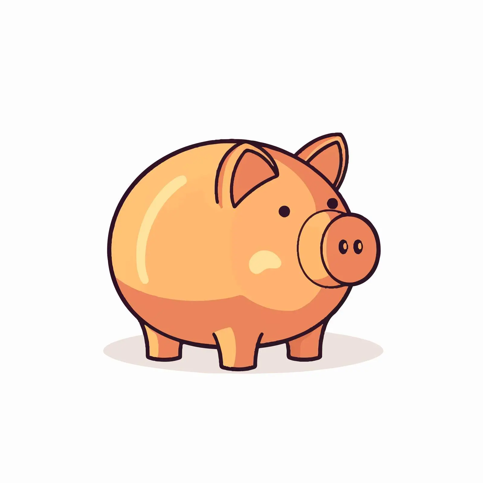 Piggy Bank Saving Icon Vector Illustration – free account image from Dotvec