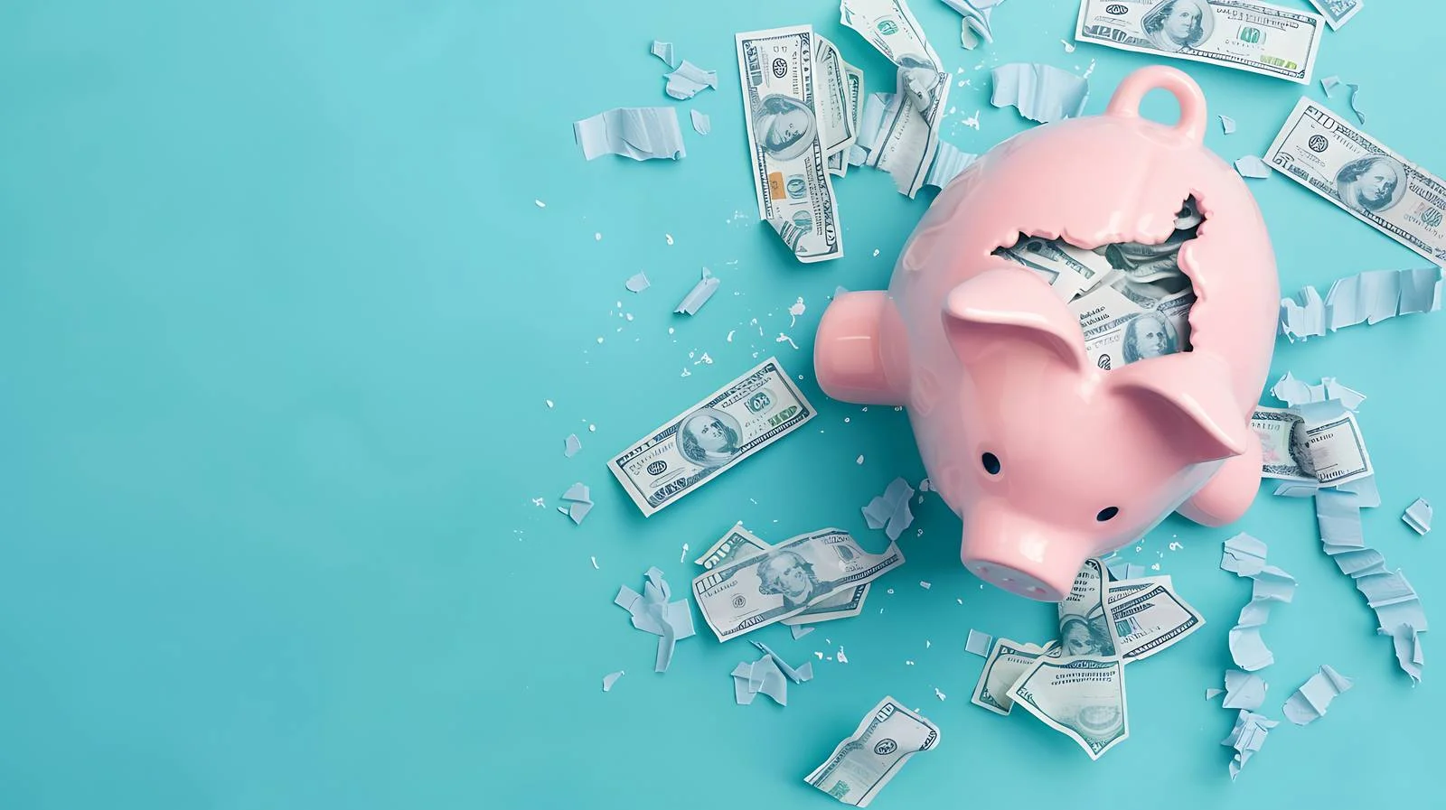 Saving Concept with Crumpled Dollar Bill — free download from Dotvec