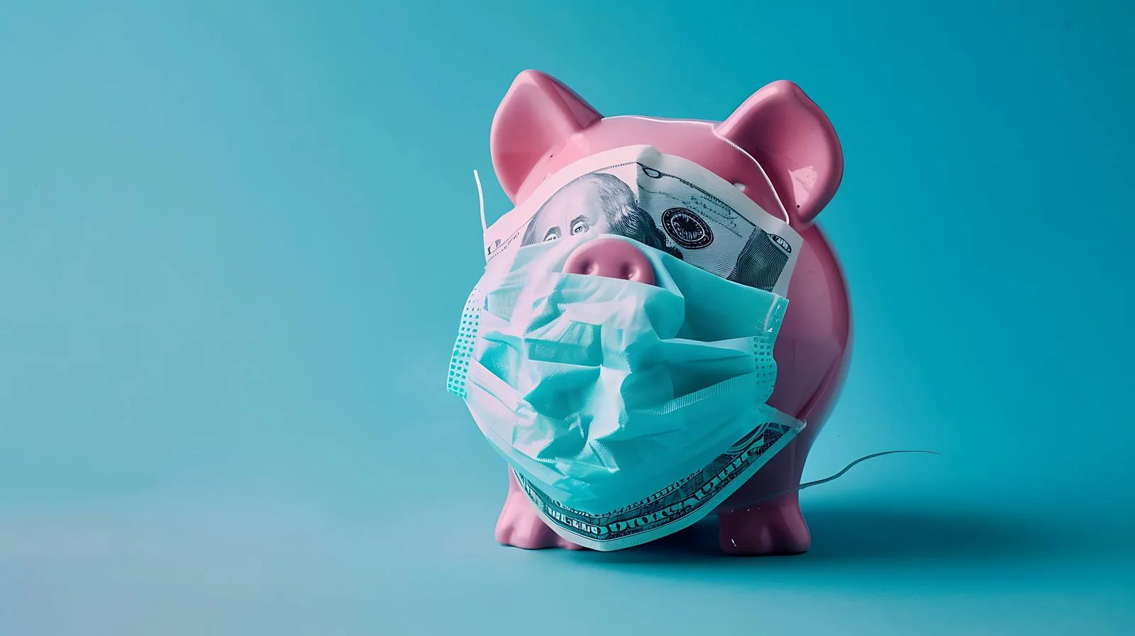 Savings Concept Piggy Bank with Dollar — free download from Dotvec