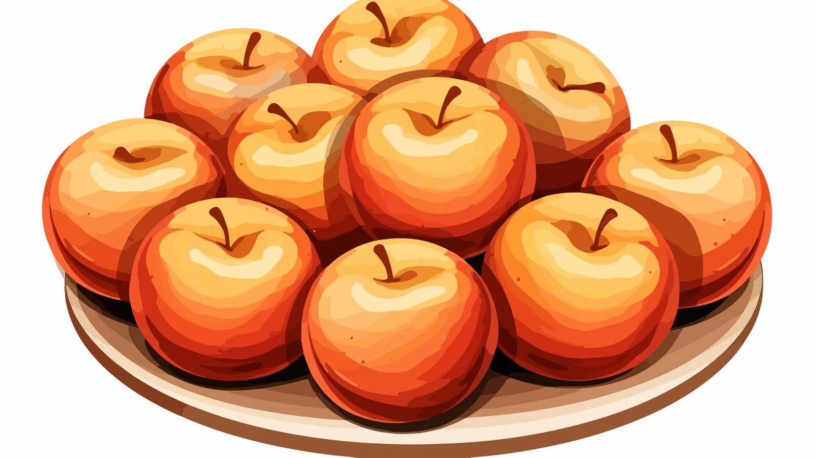 Circular Apple Icon Symbol Vector — free download from Dotvec