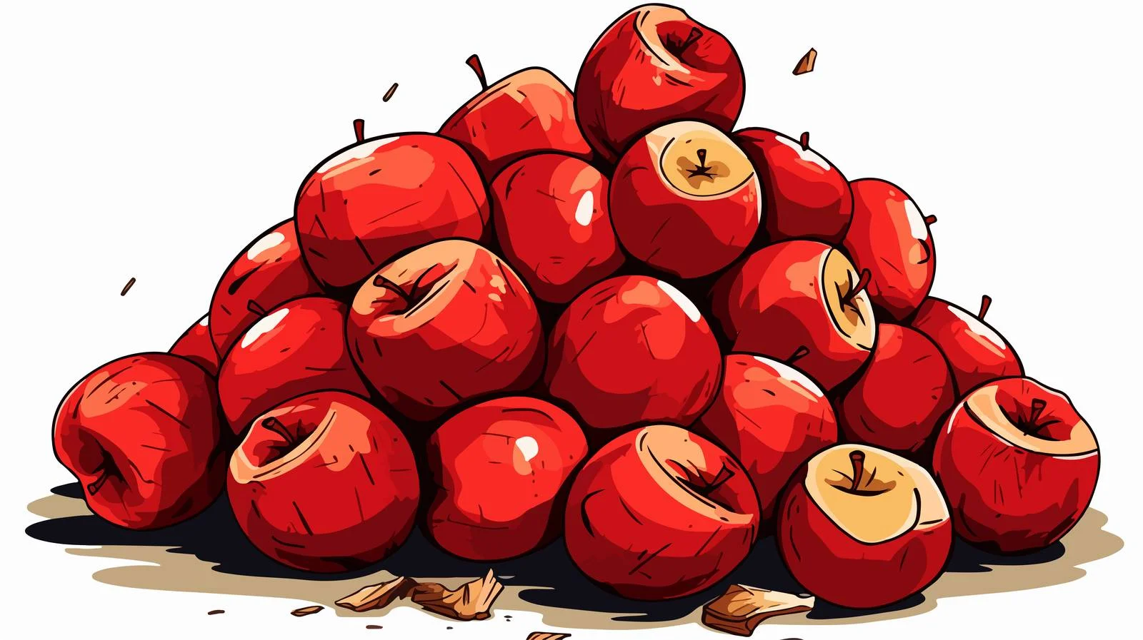 Apple Distressed Symbol Vector Illustration — free download from Dotvec