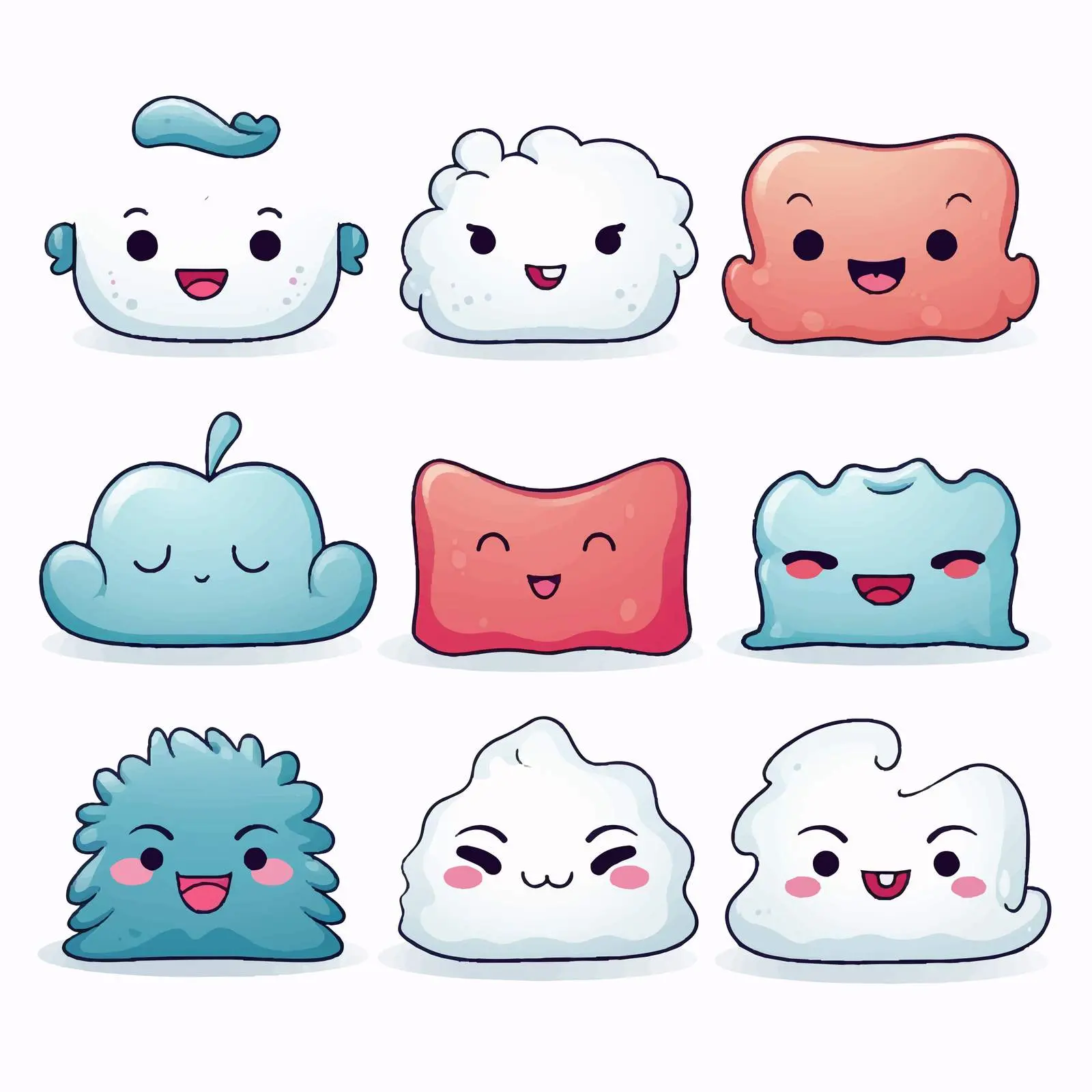 Cartoon Vector Pillow Line Illustration — free download from Dotvec