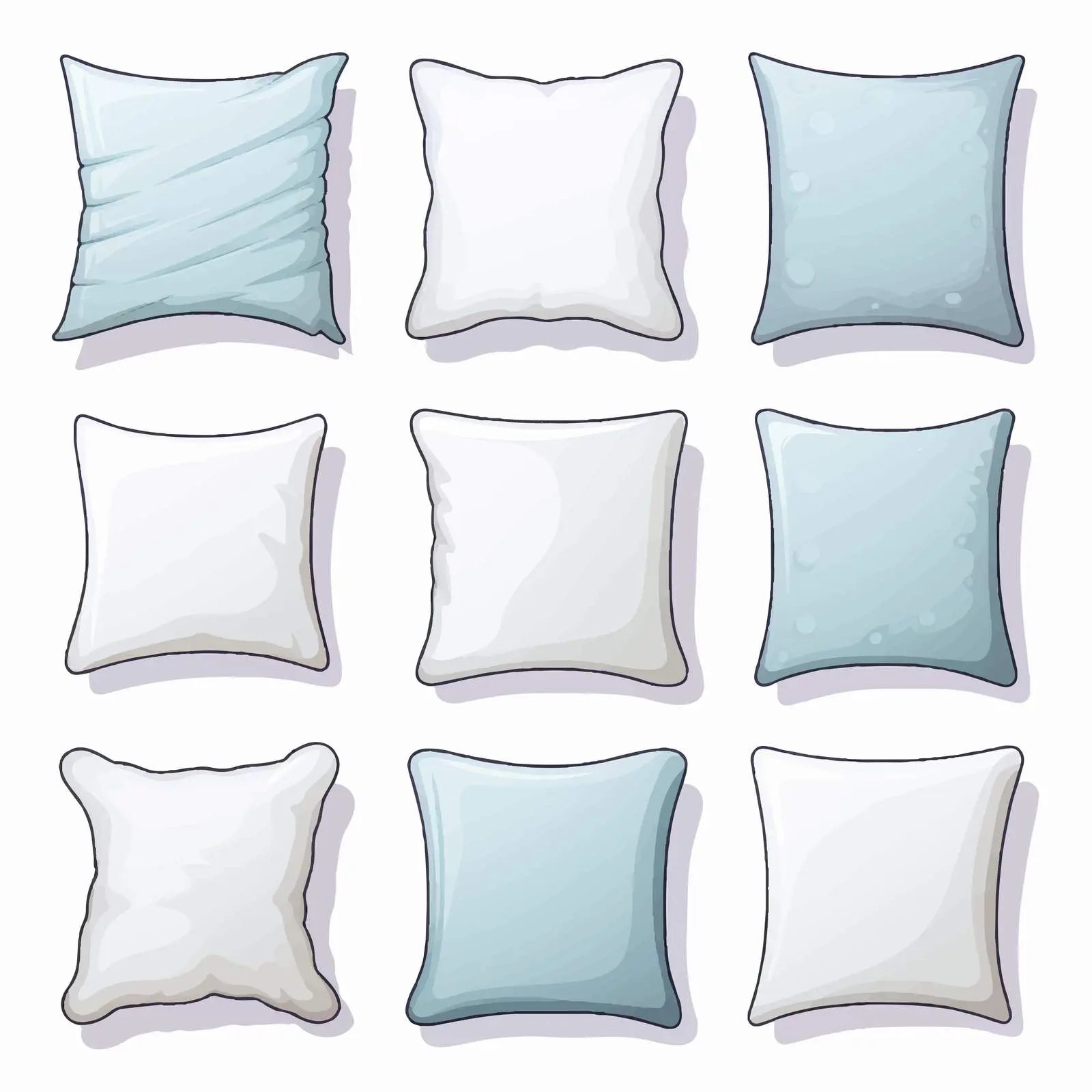 Vector Illustration of Isolated Pillow Design — free download from Dotvec