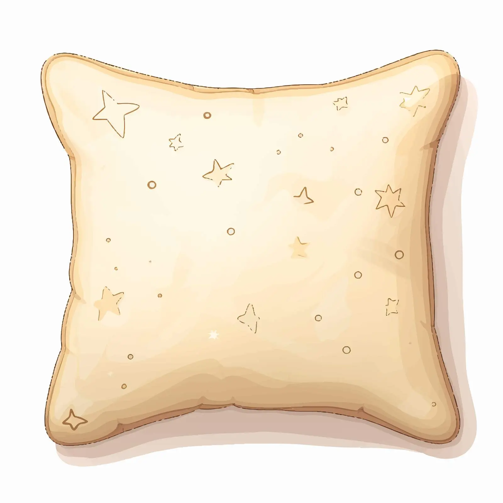 Top View Pillow Vector Illustration on White Background — free download from Dotvec