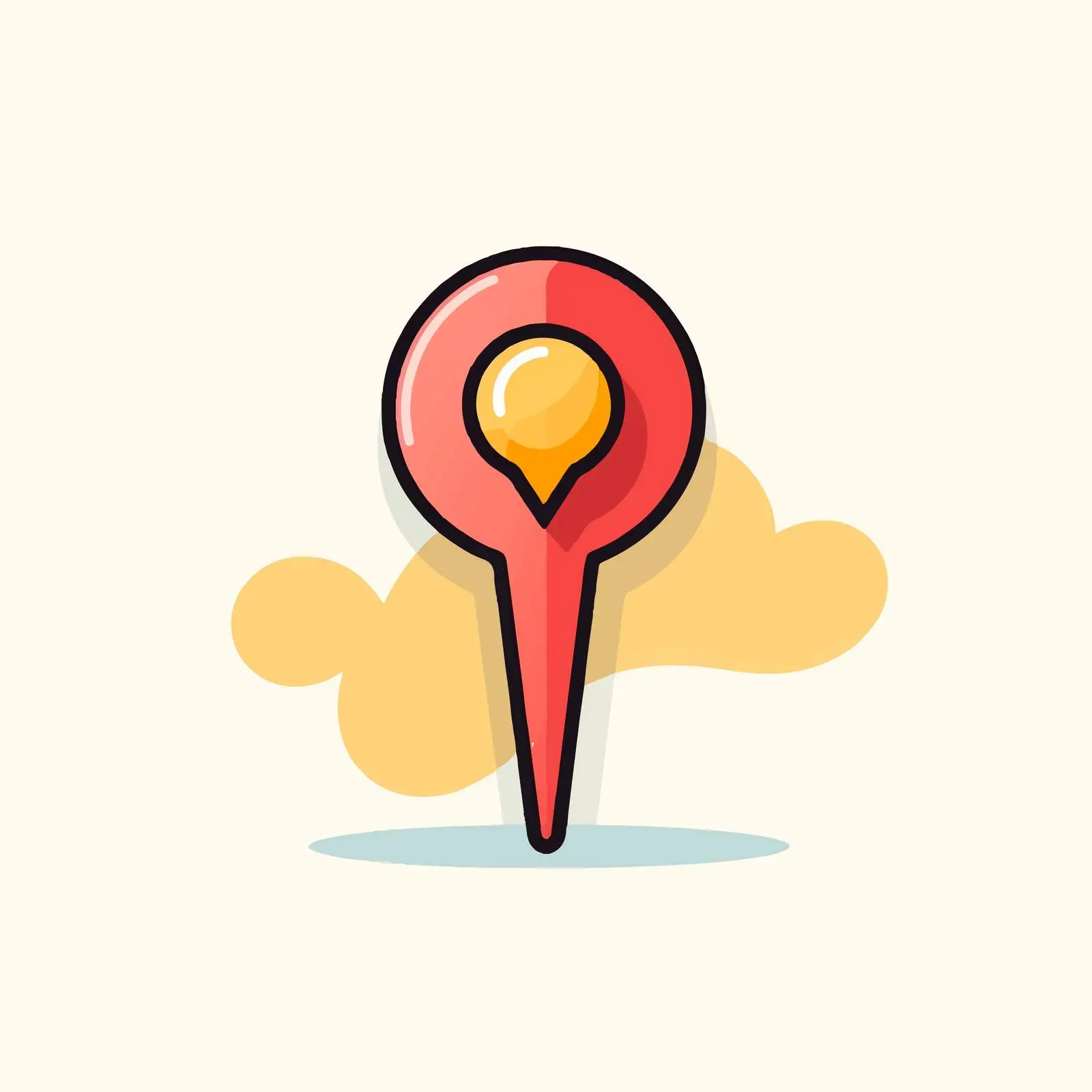 Isolated Location Pin Icon Vector Illustration — free download from Dotvec