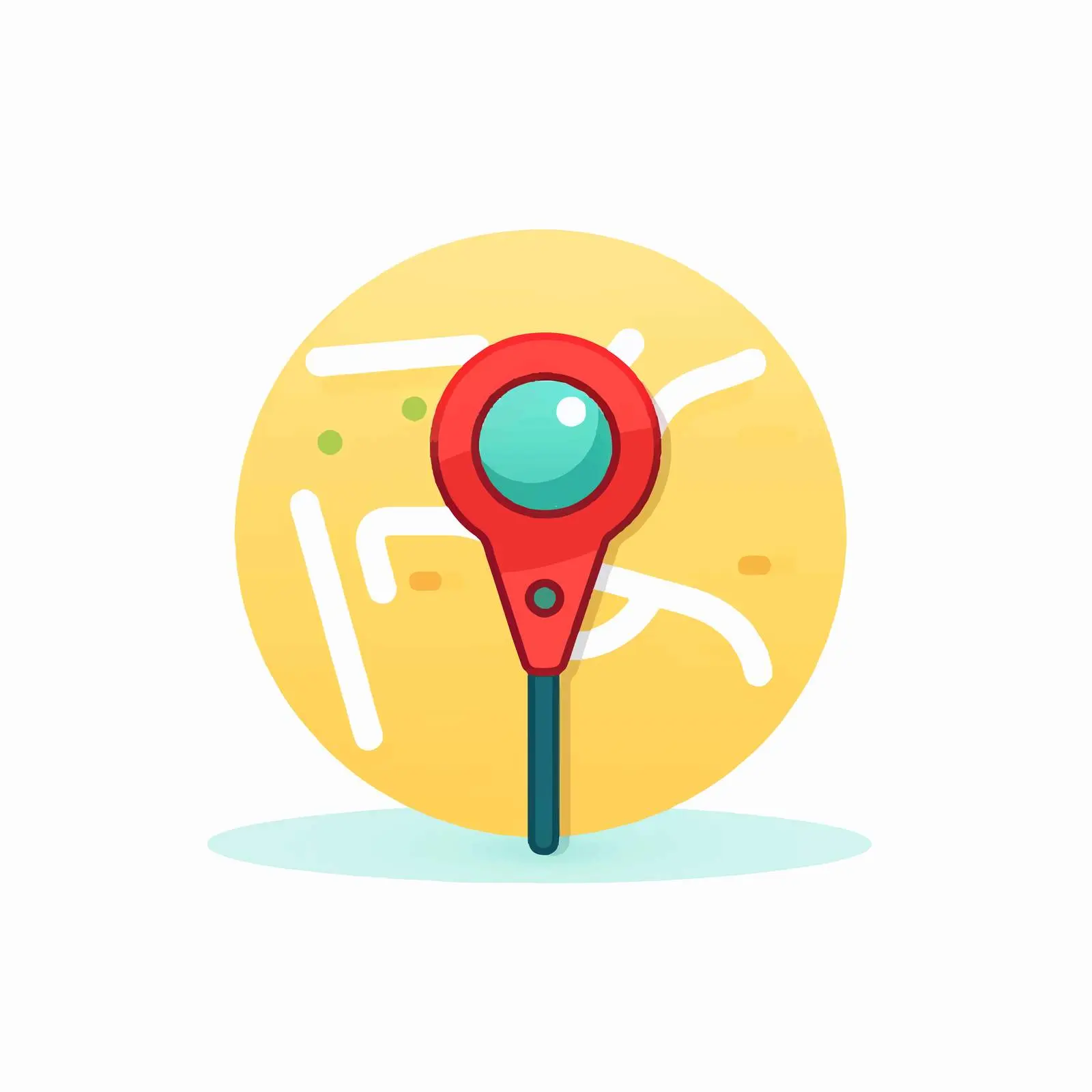 Cartoon Location Pin Icon Vector Design — free download from Dotvec