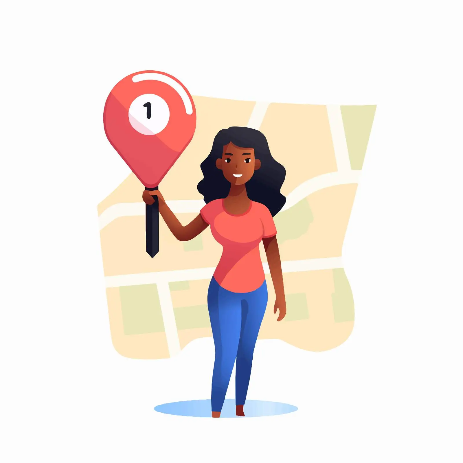 Pin Point Location Marker in Hand Icon — free download from Dotvec
