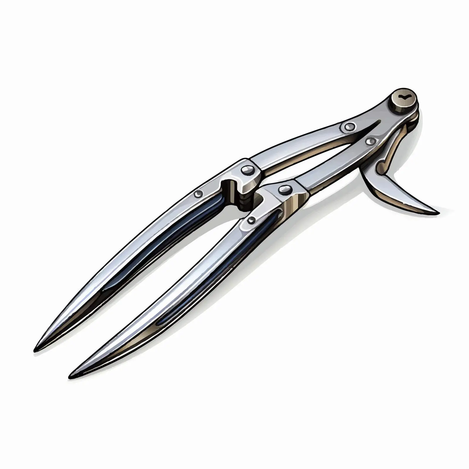 Cartoon Pincers Line Vector Illustration — free download from Dotvec