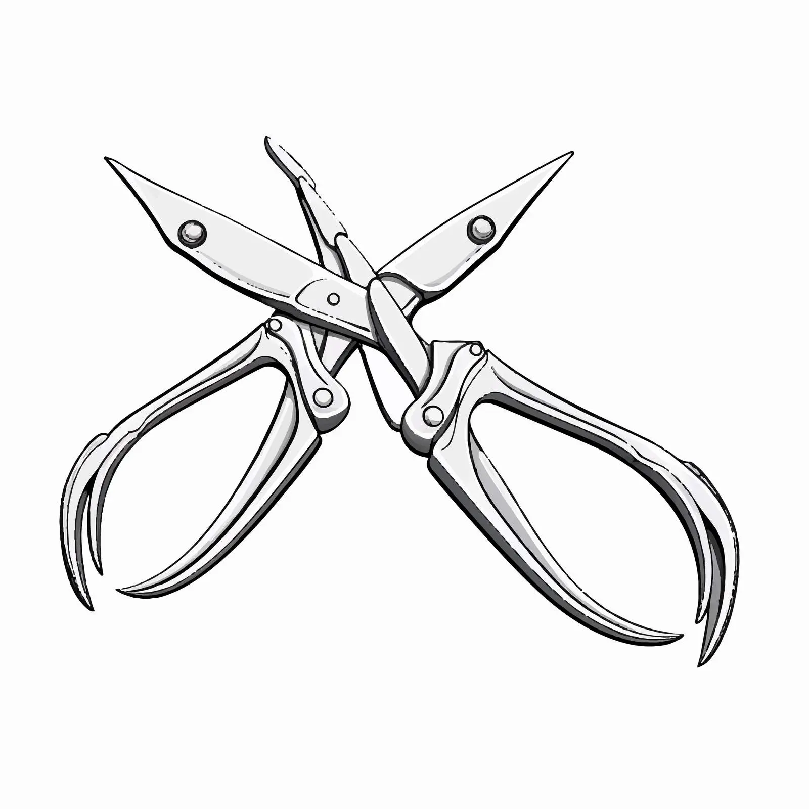 Cartoon Vector Illustration of Pincers — free download from Dotvec