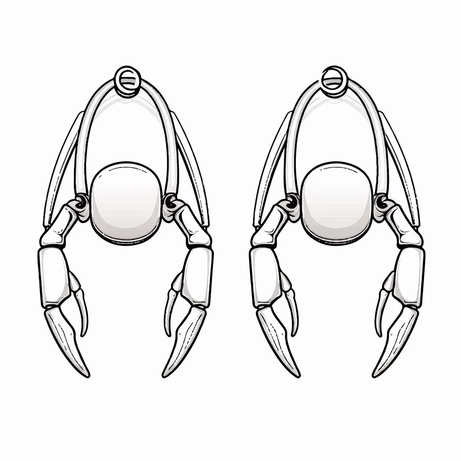 Outline Vector Illustration of Pincers — free download from Dotvec
