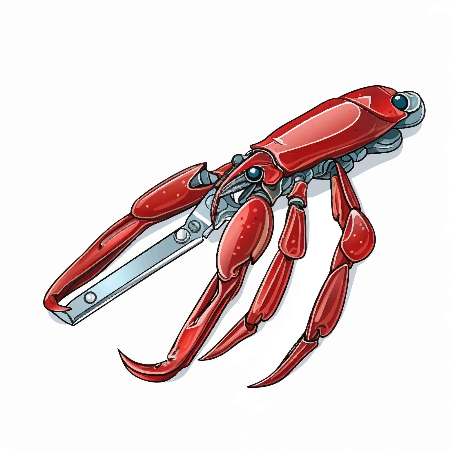 Cartoon Vector Illustration of Pincers — free download from Dotvec