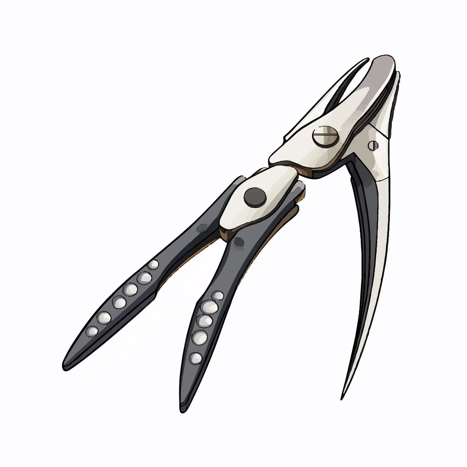 Cartoon Vector Illustration of Pincers – free illustrated art image from Dotvec