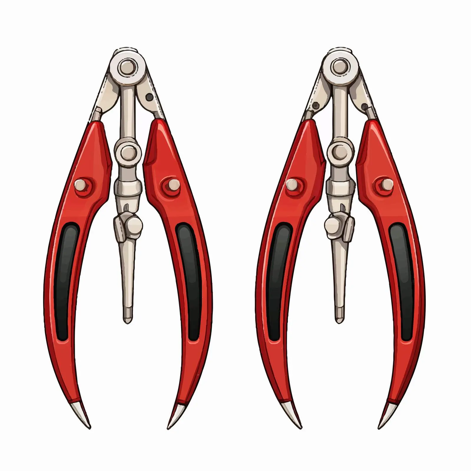 Vector Illustration of Isolated Pincers on White Background — free download from Dotvec