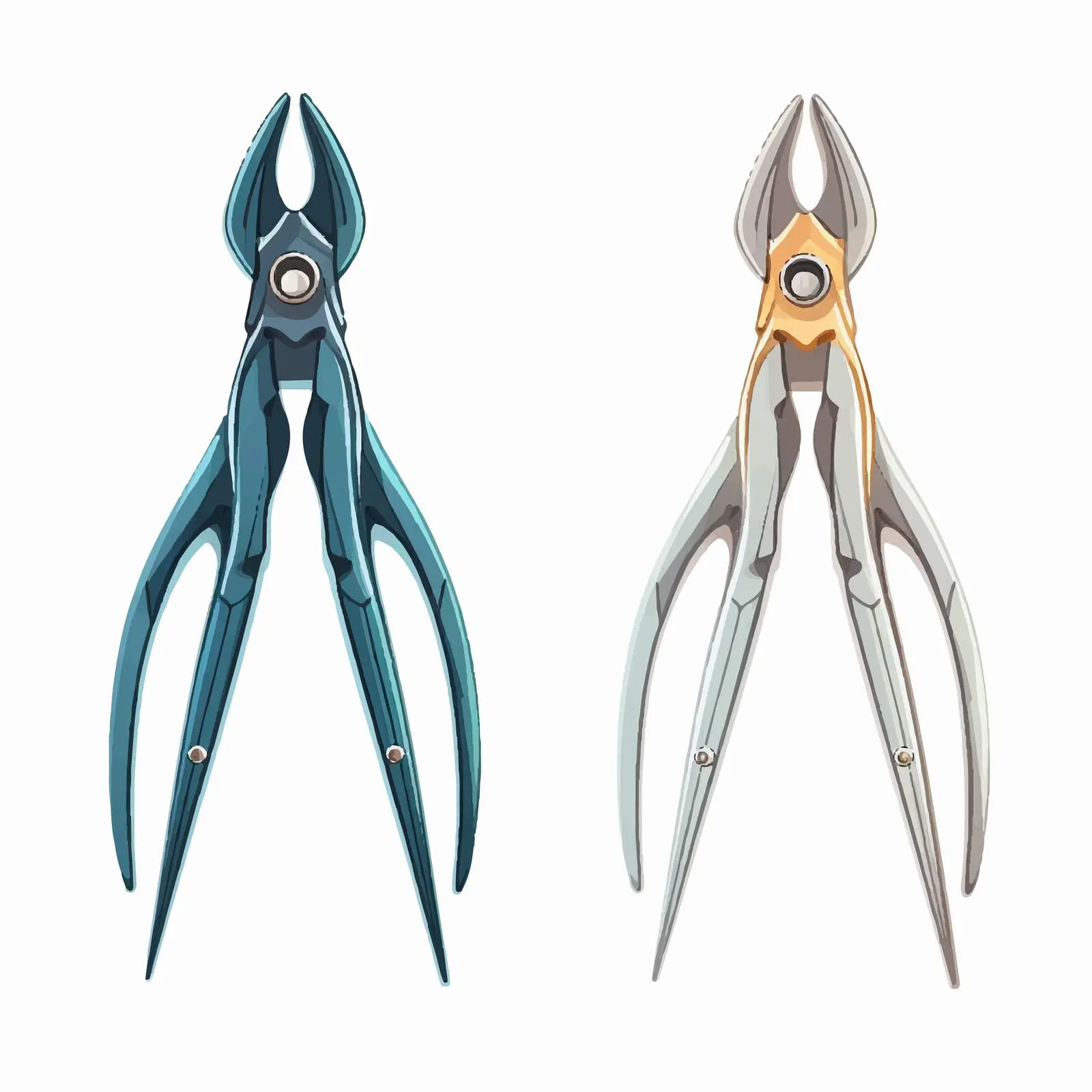 Vector Illustration of Pincers on White Background — free download from Dotvec