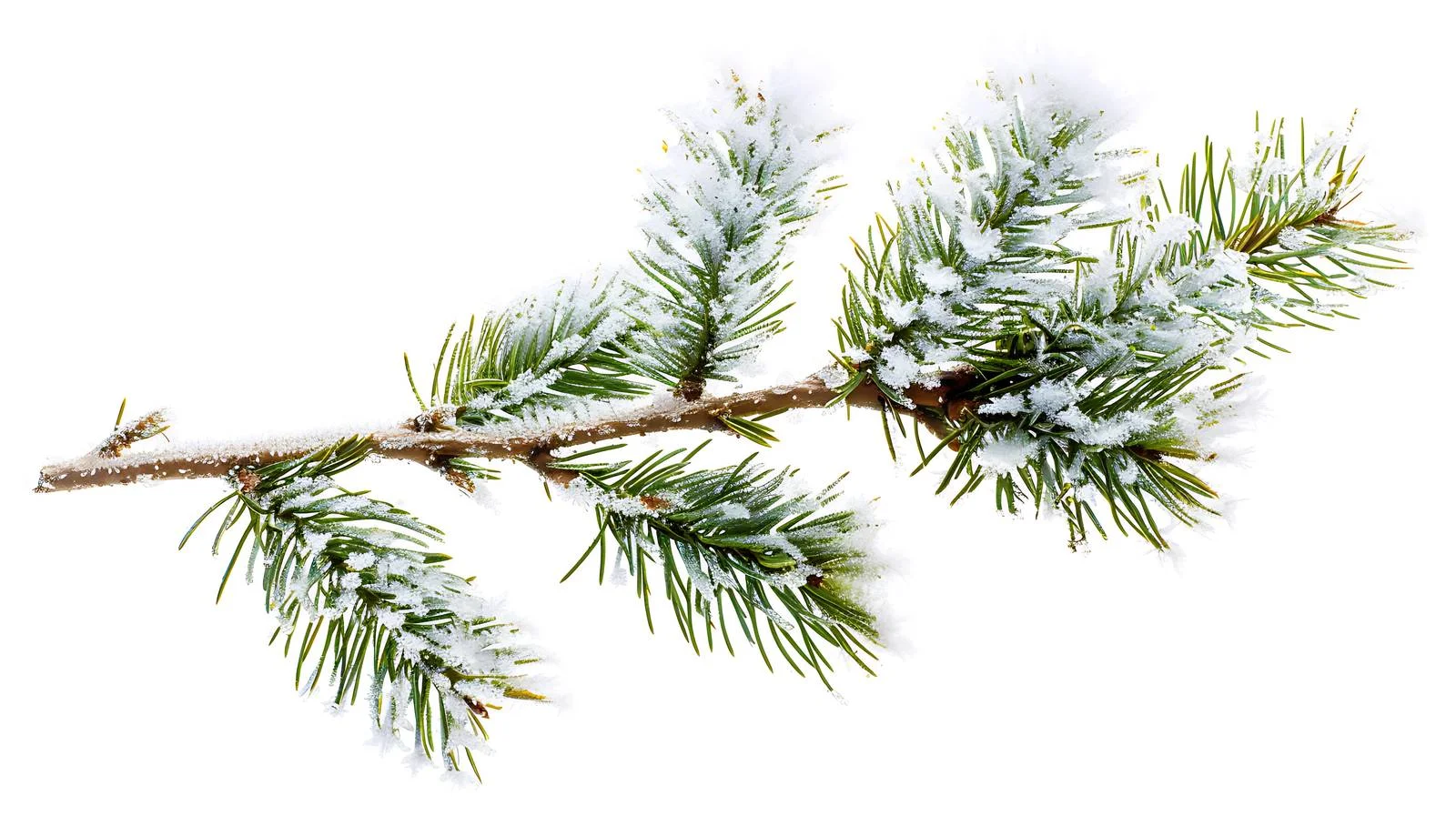 Frosty Pine Branch in Selective Focus — free download from Dotvec