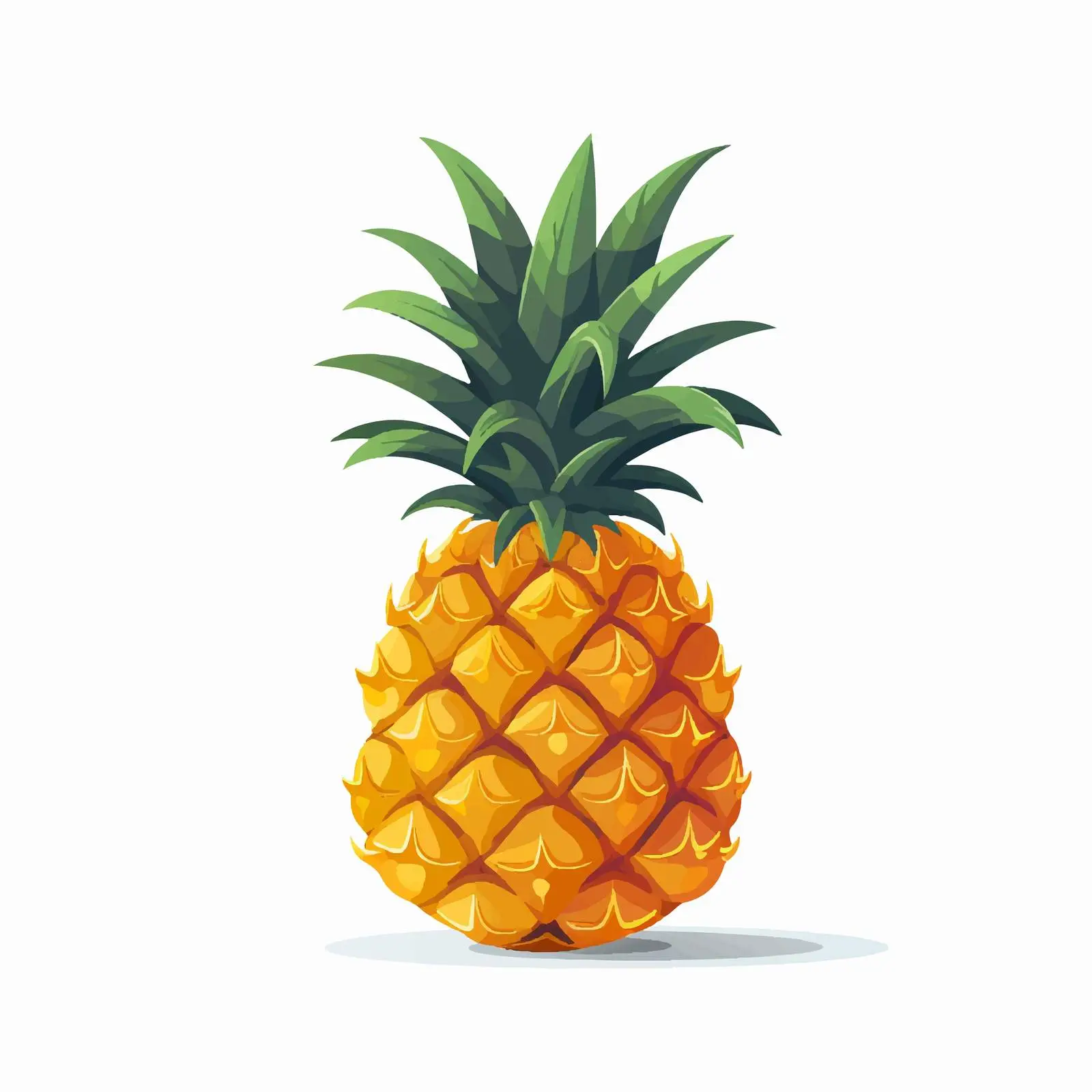 Whole Pineapple Icon - Tropical Exotic Fruit — free download from Dotvec