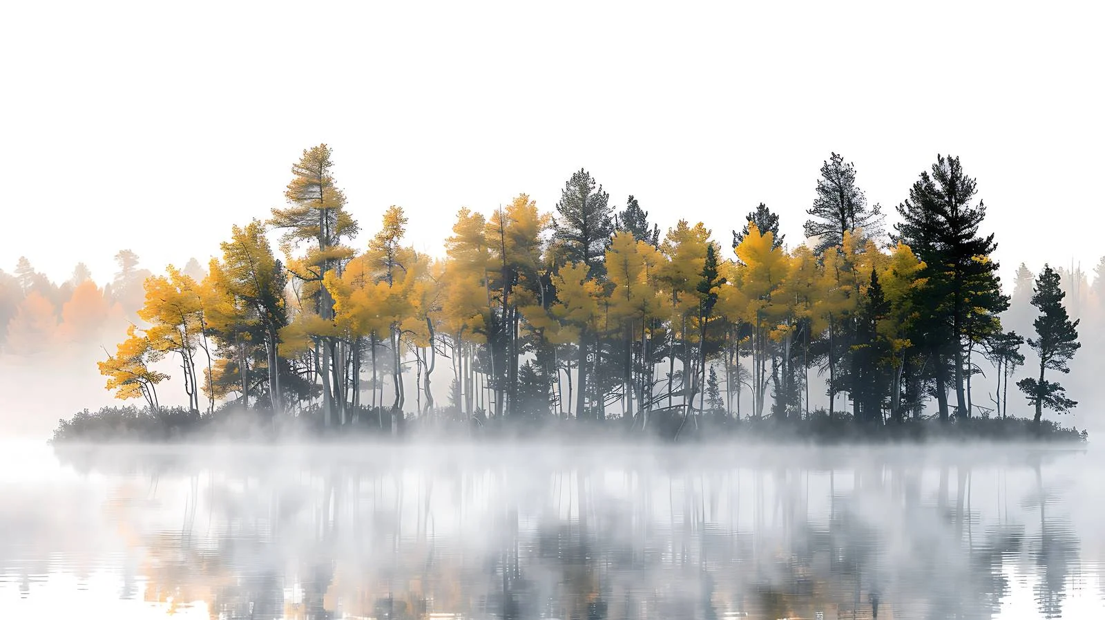 Misty Morning Fog Envelops Boundary Waters — free download from Dotvec