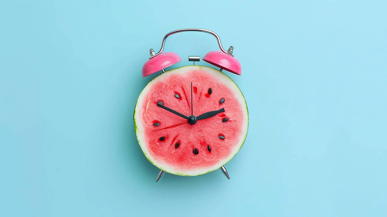 Vibrant Alarm Clock on Blue Background — free download from Dotvec