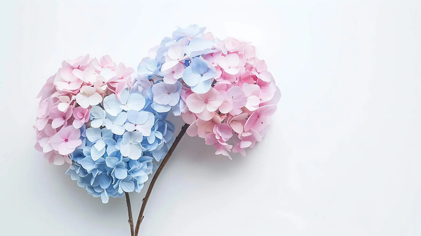 Pastel Pink and Blue Hydrangea Flower Bouquets — free download from Dotvec