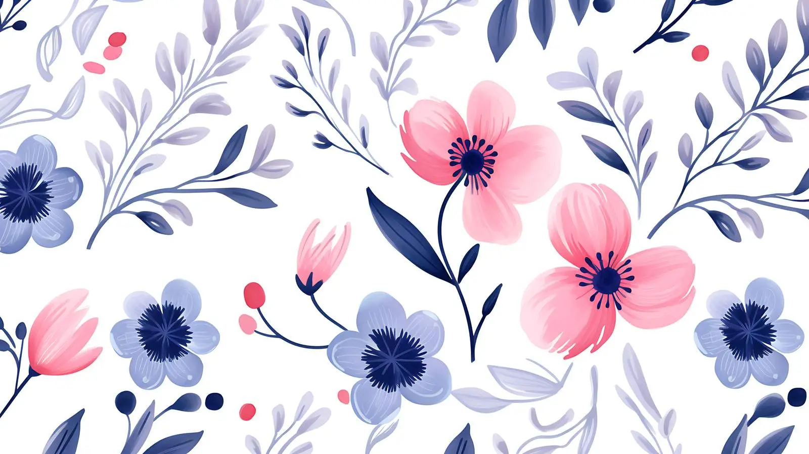 Floral Seamless Pattern Design — free download from Dotvec