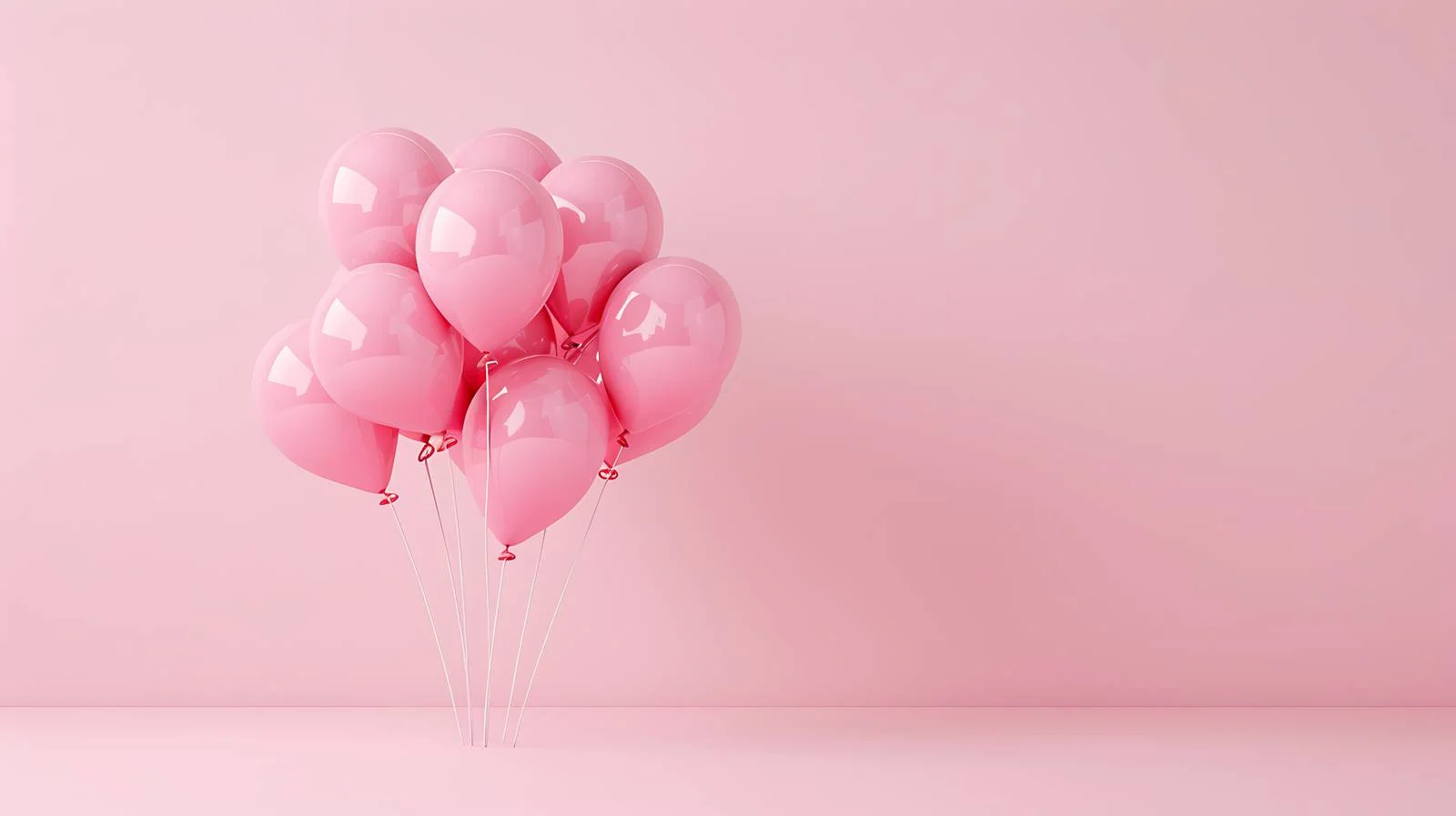Elegant Pink Product Display with Balloons — free download from Dotvec