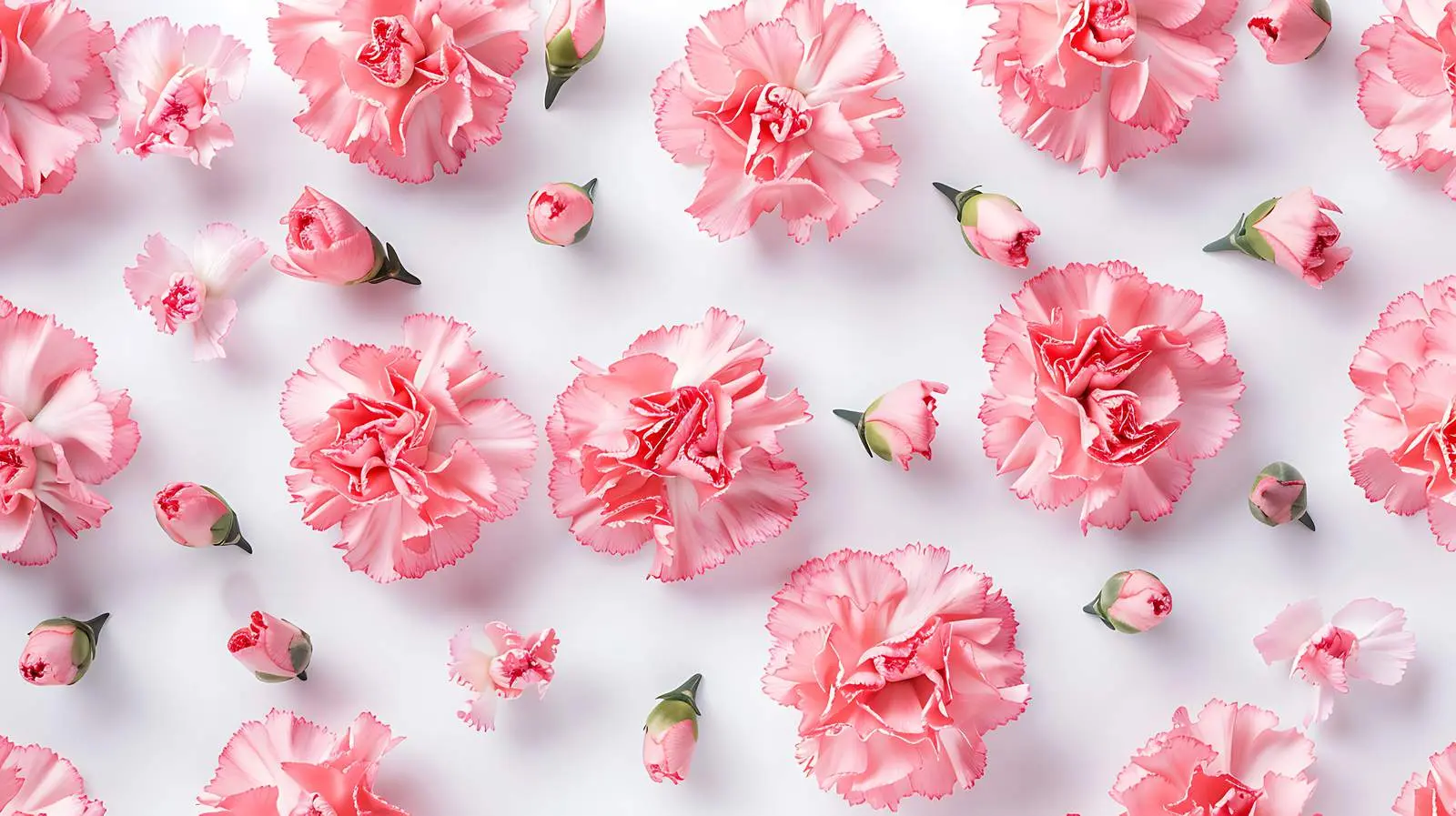 Pink Carnation Bouquet on Soft Pink Background — free download from Dotvec