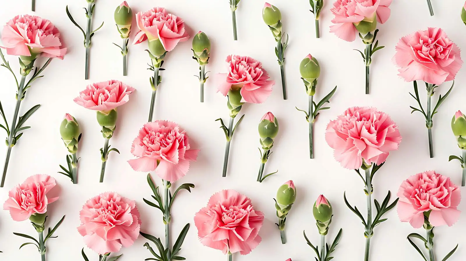 Pink Carnation Bouquet on Soft Pink Background — free download from Dotvec