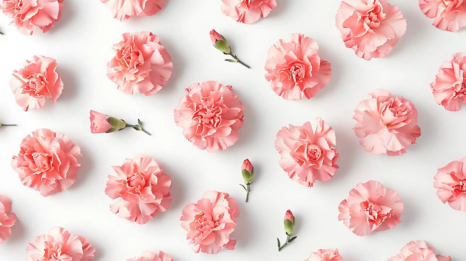 Pink Carnation Bouquet on Soft Pink Background — free download from Dotvec