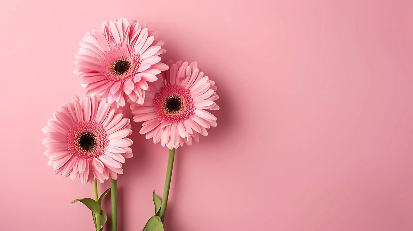 Elegant Pink Gerber Flowers on Soft Background — free download from Dotvec