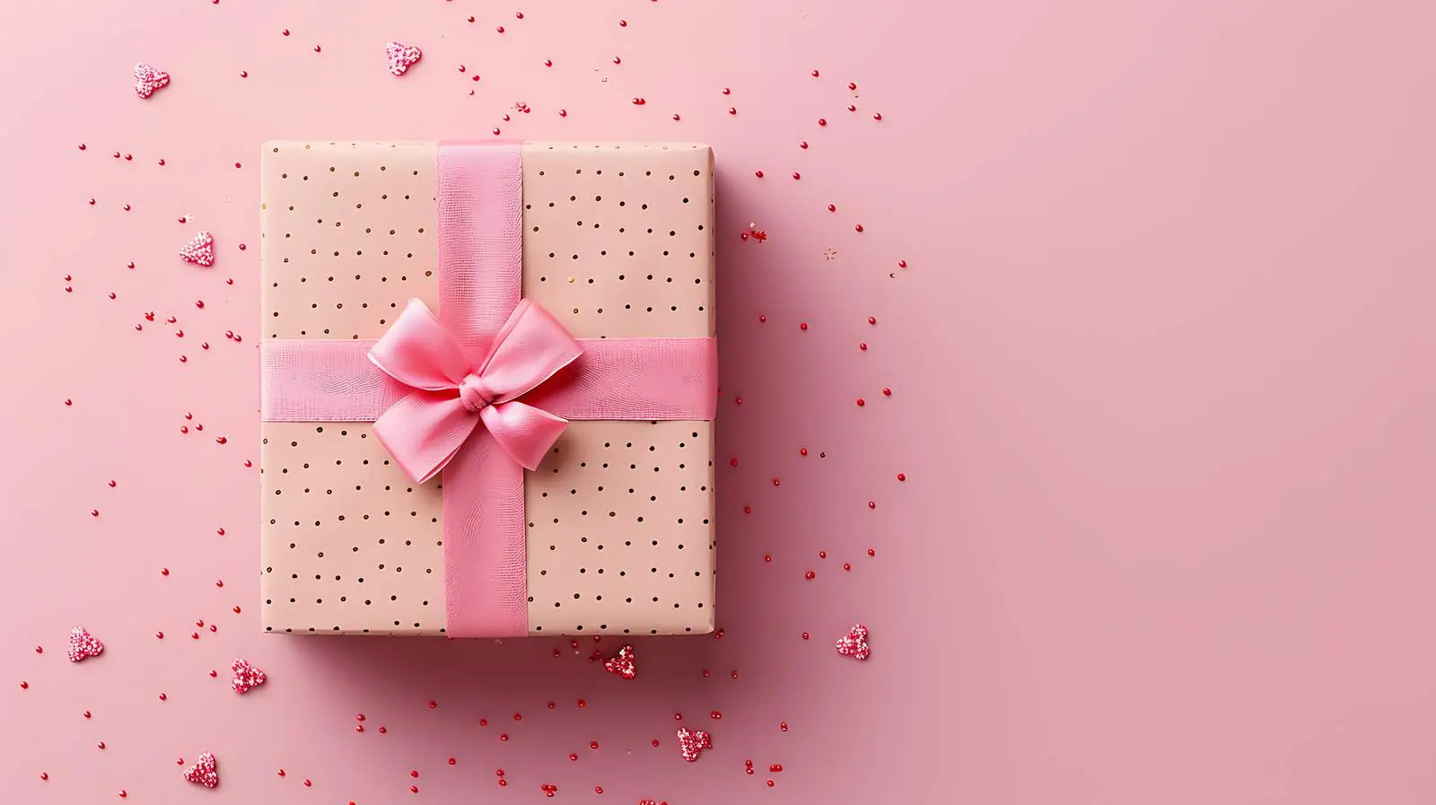 Pink Gift Box on Soft Pink Background — free download from Dotvec