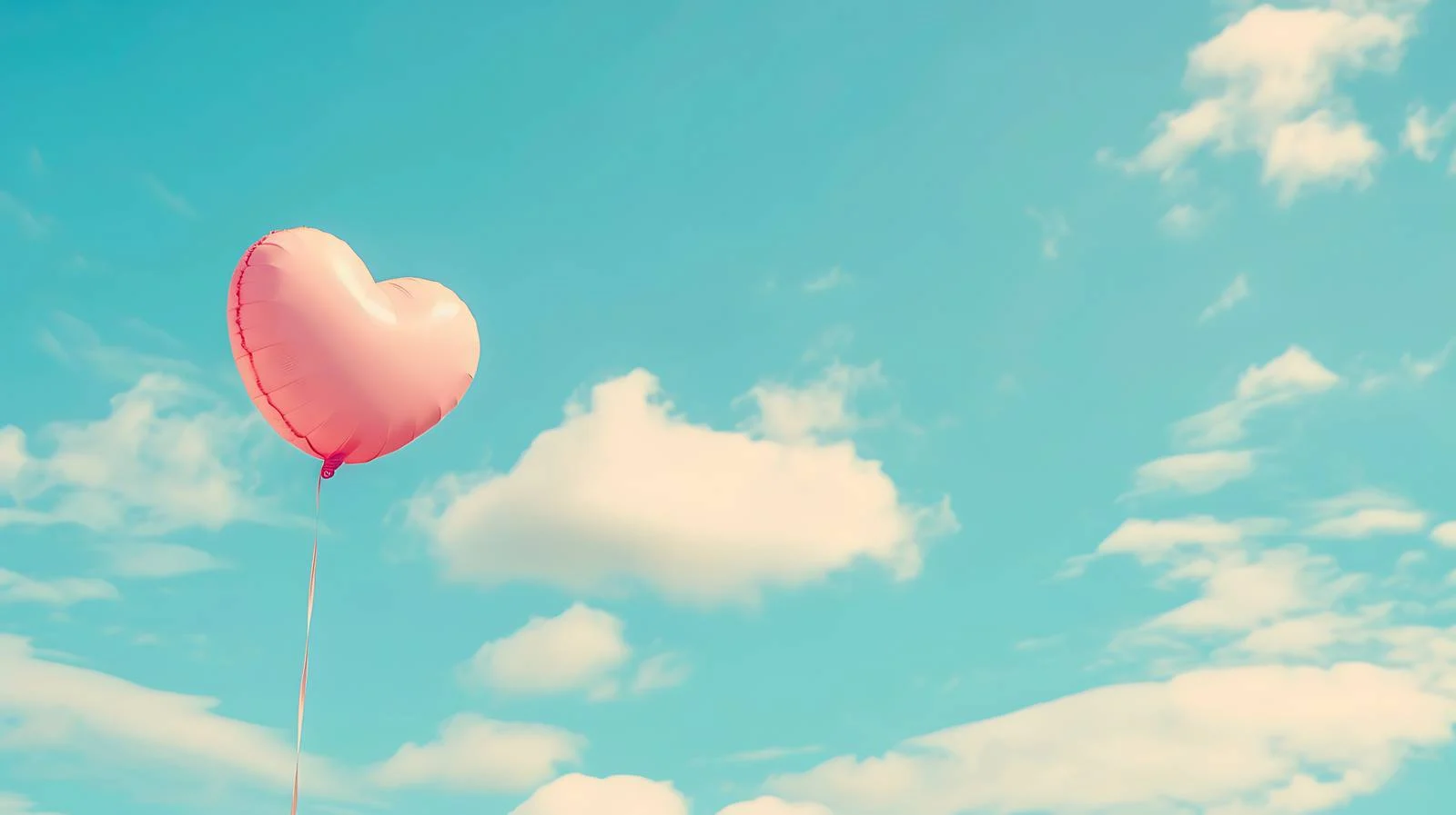 Heart Balloon in Blue Sky — free download from Dotvec