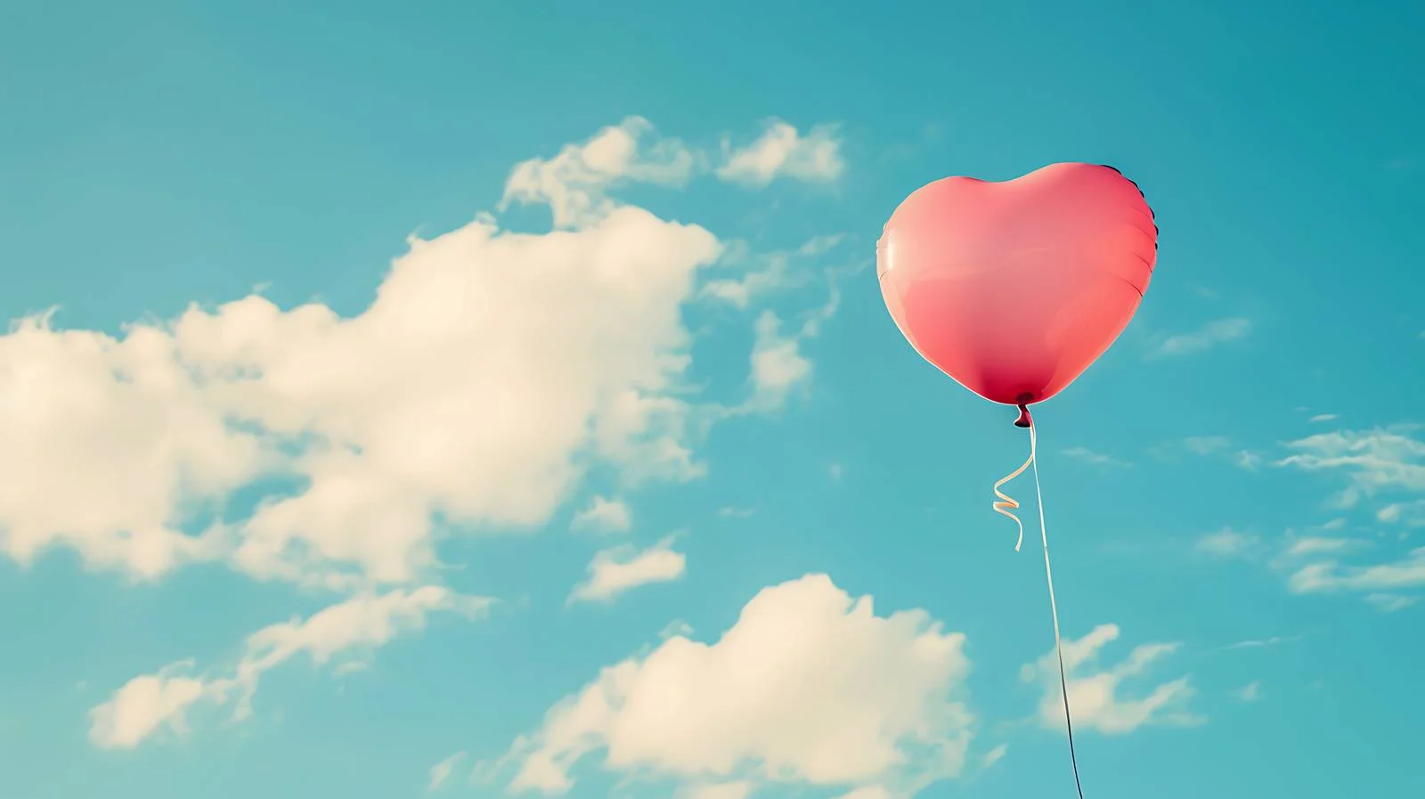 Heart Balloon in Blue Sky — free download from Dotvec