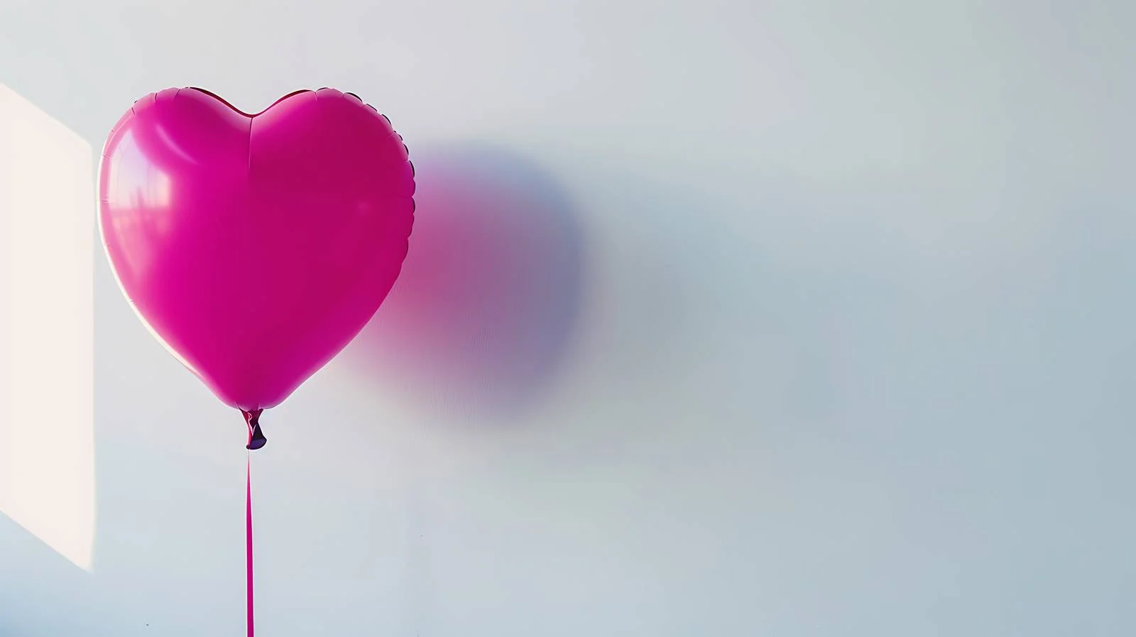 Romantic Heart Balloon on Bright Background — free download from Dotvec