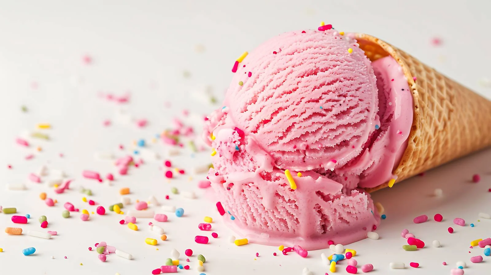 Pink Ice Cream Scoop Image — free download from Dotvec