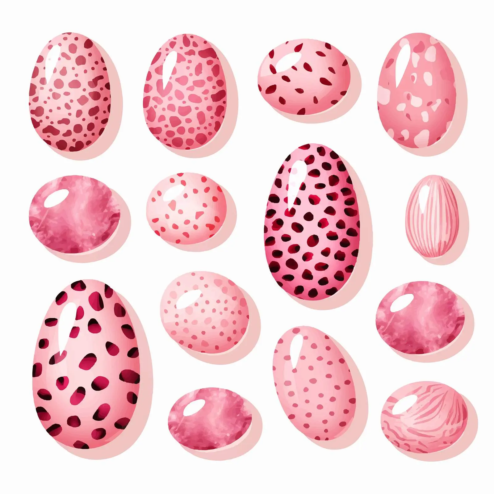 Trendy Easter Elements with Leopard Print Design — free download from Dotvec