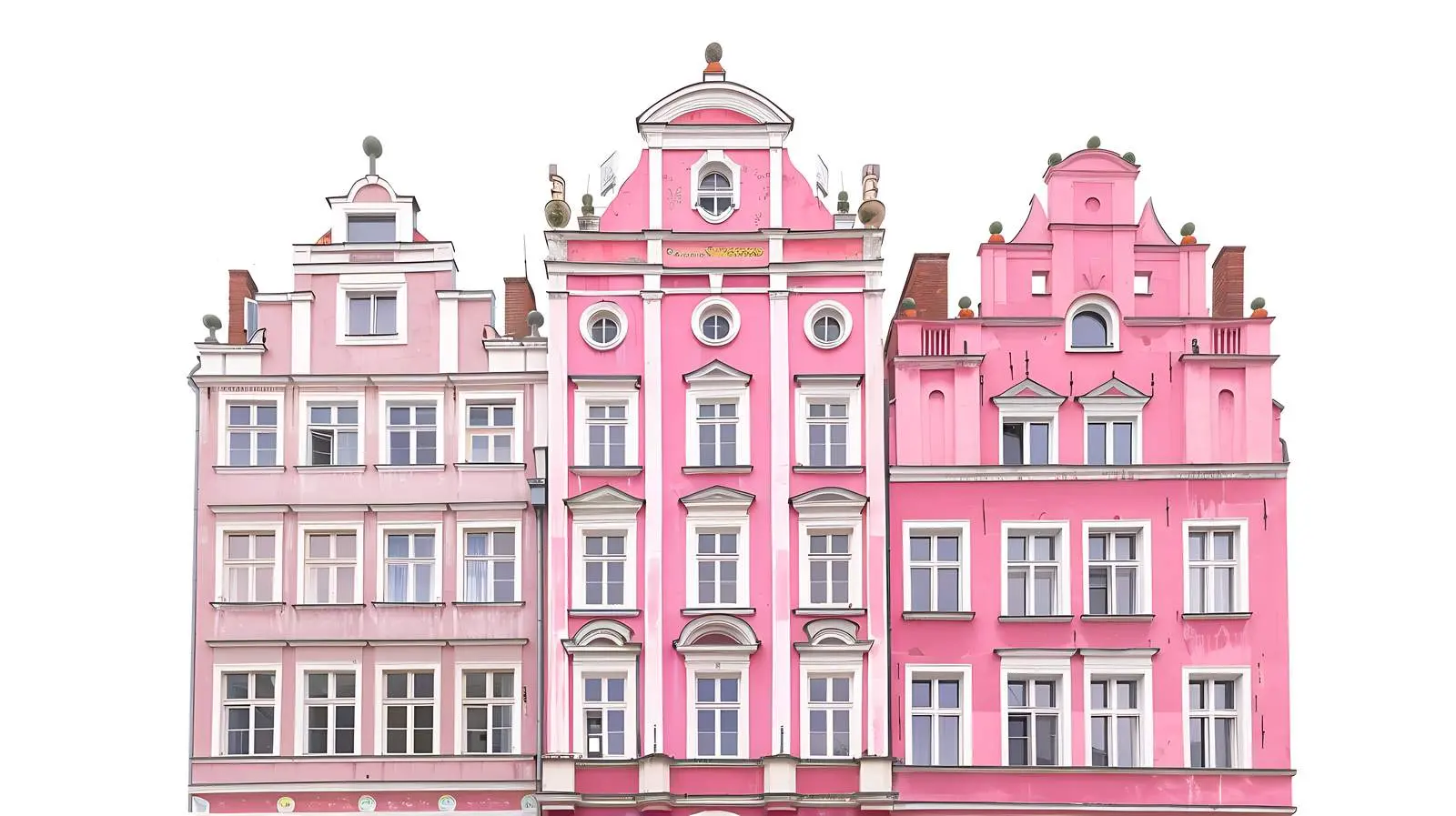 Pink Old Building in Gdansk, Poland — free download from Dotvec