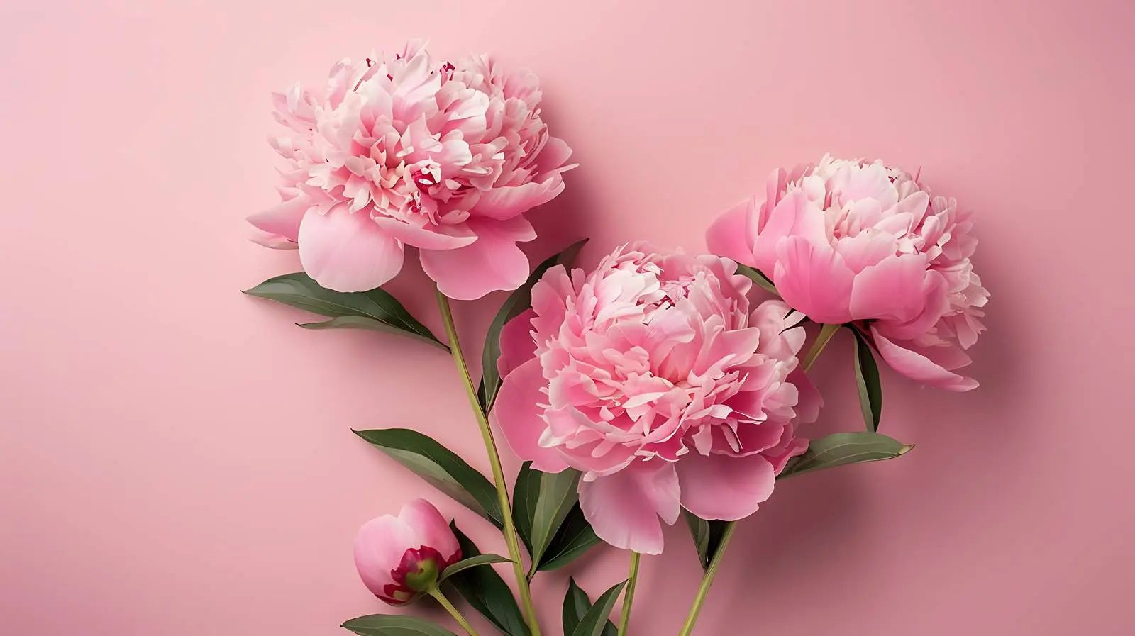 Elegant Pink Peony Bouquet on Pastel Background — free download from Dotvec