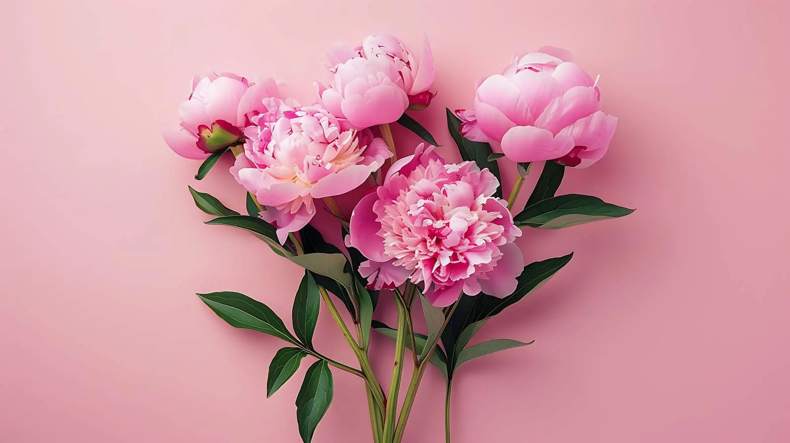 Elegant Pink Peony Flower Bouquet Arrangement — free download from Dotvec