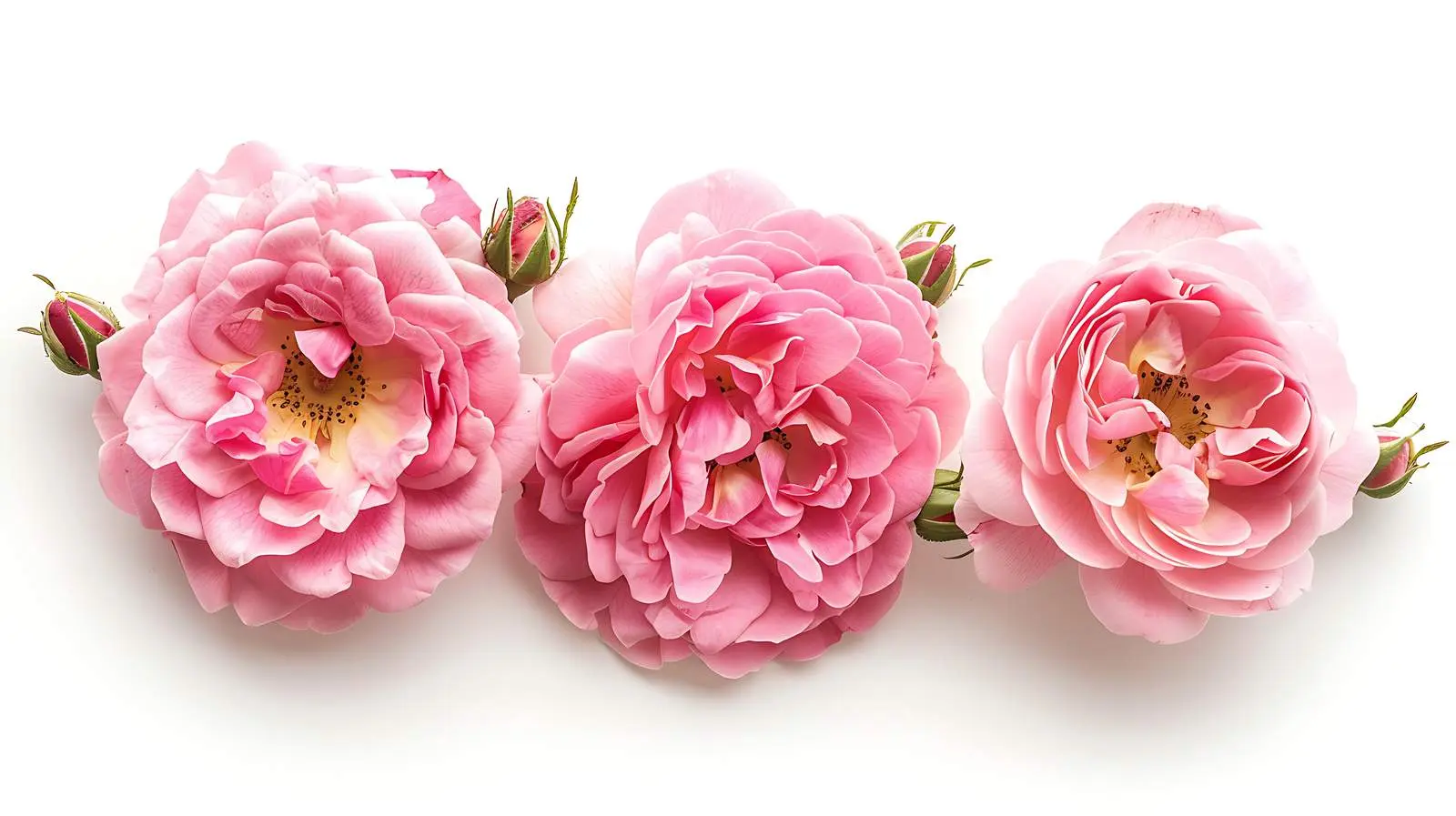 Pink Rose Bouquet on White Background — free download from Dotvec