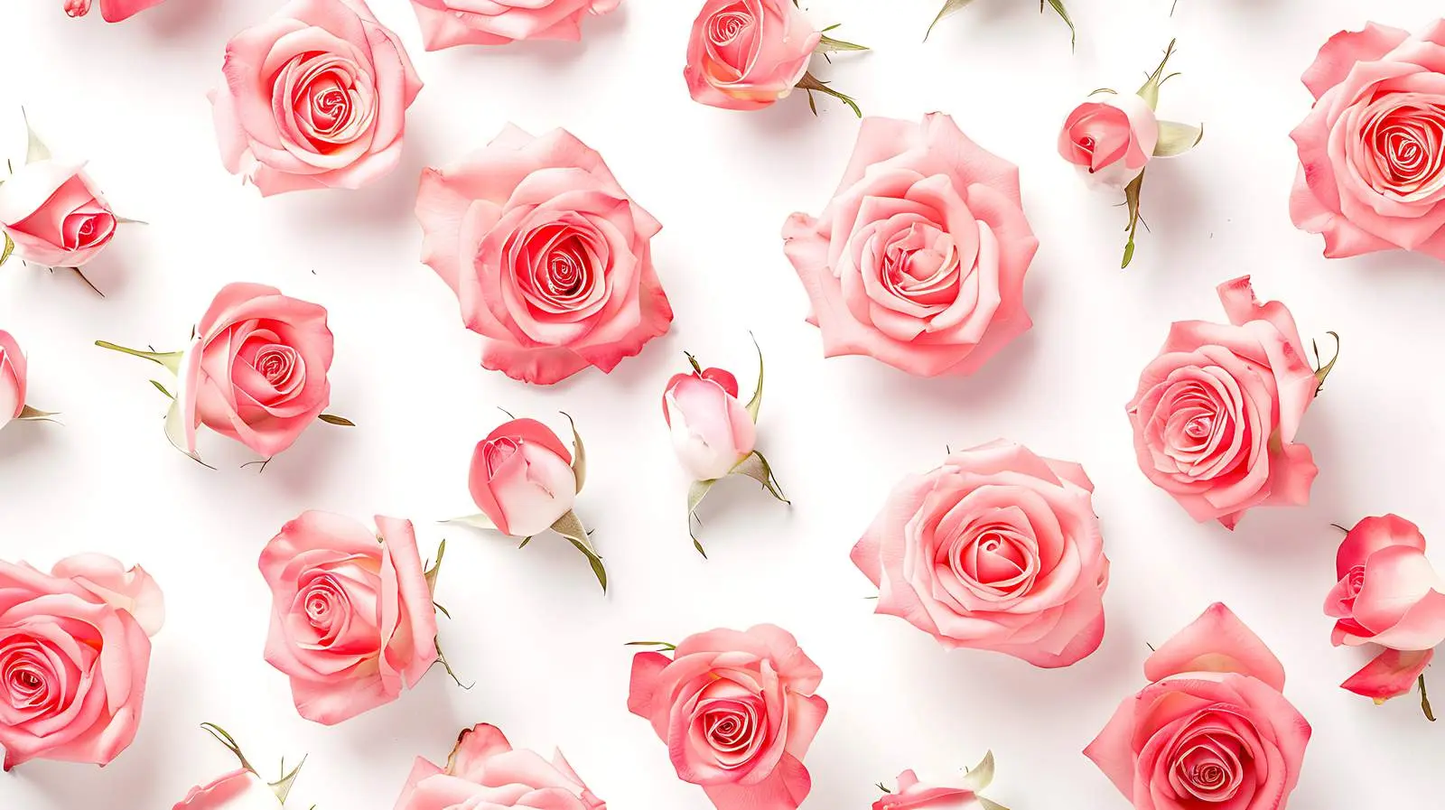 Top View Pink Rose Floral Pattern Background — free download from Dotvec