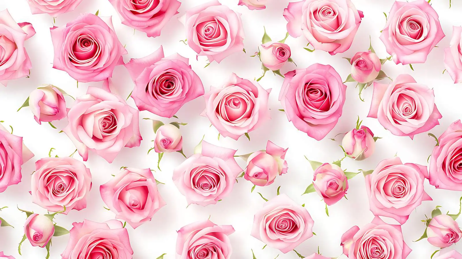 Top View Pink Rose Flowers Pattern Background – free seam image from Dotvec