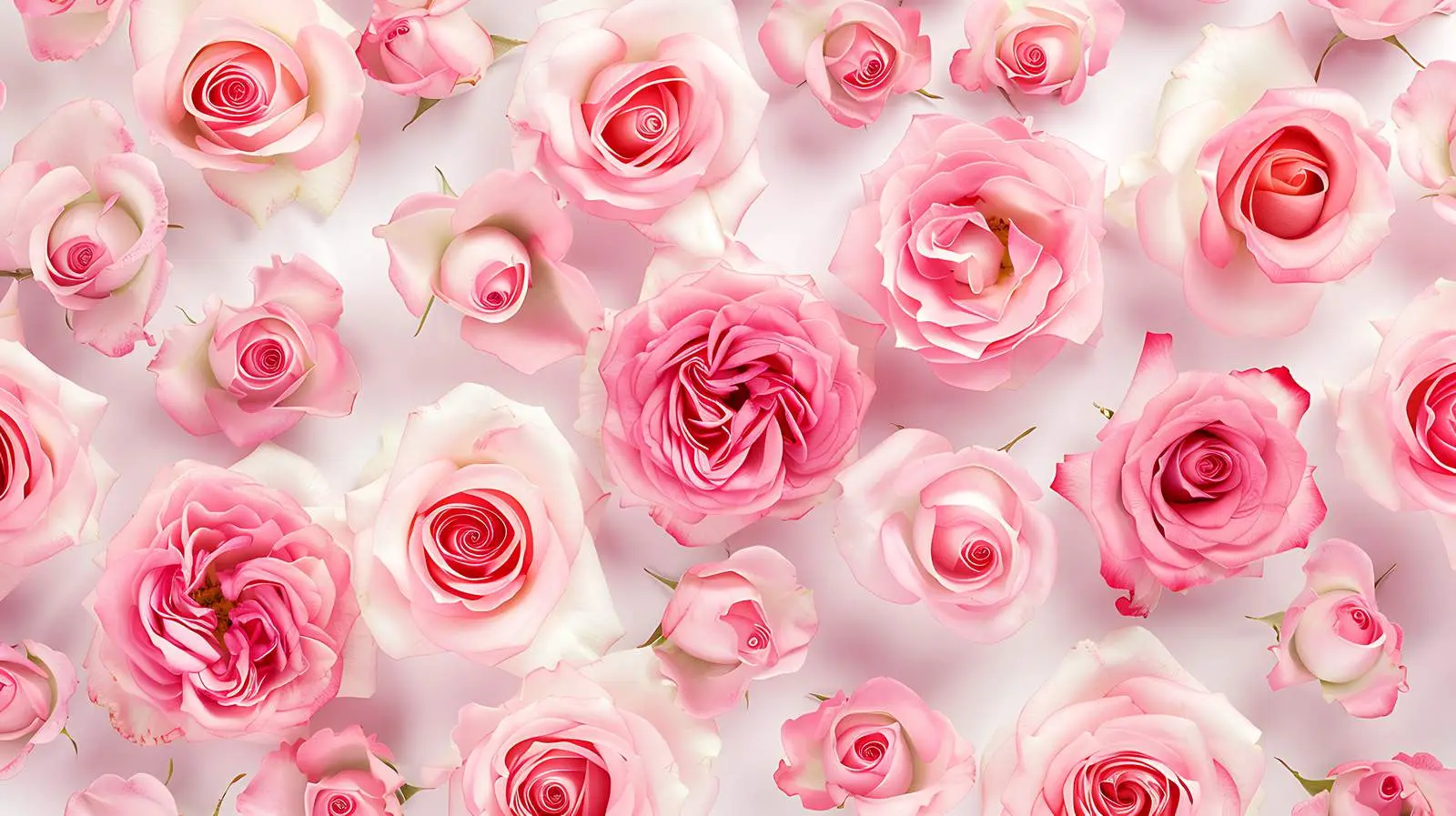 Top View Pink Rose Flowers Pattern Background — free download from Dotvec