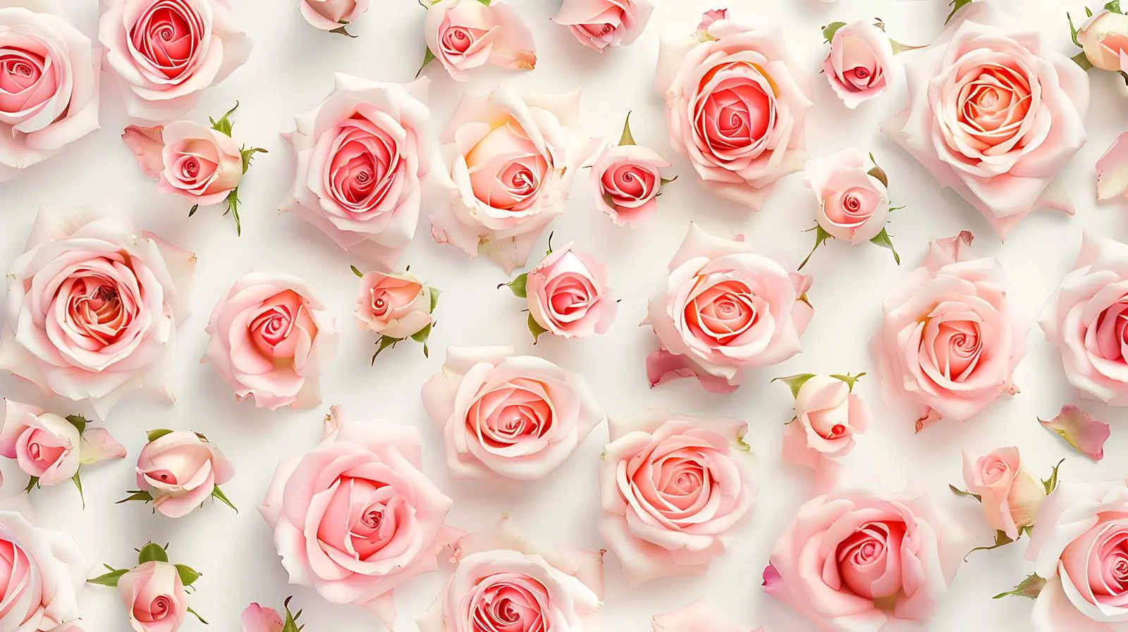 Beautiful Pink Rose Flowers Pattern Background — free download from Dotvec