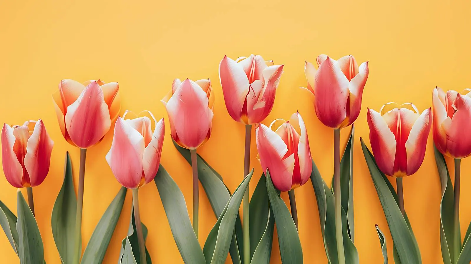 Pink Tulip Flowers on Pastel Background – free pink tulip image from Dotvec