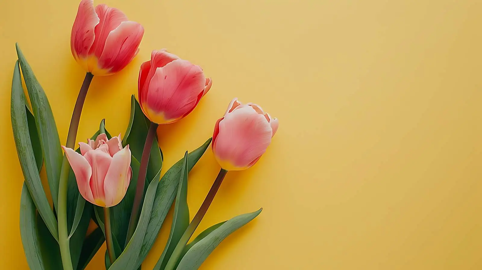 Pink Tulip Flowers on Soft Pastel Background – free fragrance image from Dotvec