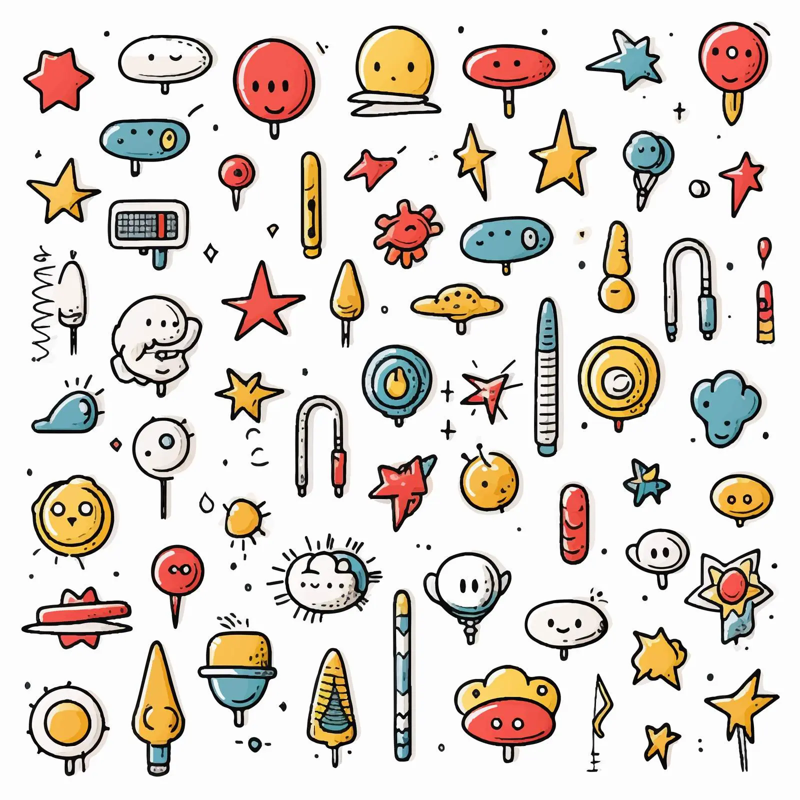 Doodle Sketch Vector Illustration on White Background — free download from Dotvec